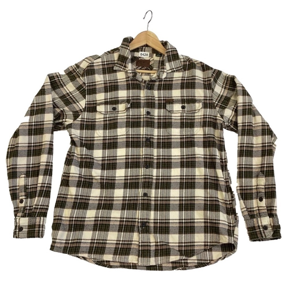 Orvis Plaid Flannel Size Large